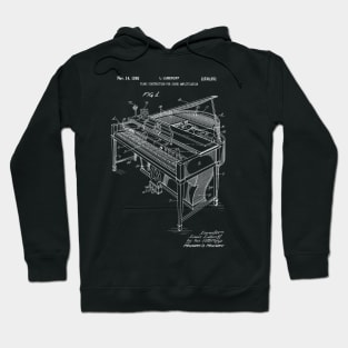 Patent Art - Grand Piano 1950 Hoodie